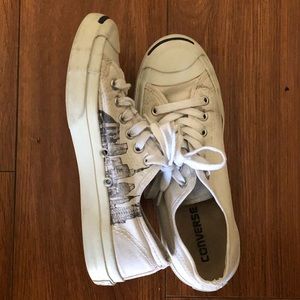 White canvas jack purcells **custom**